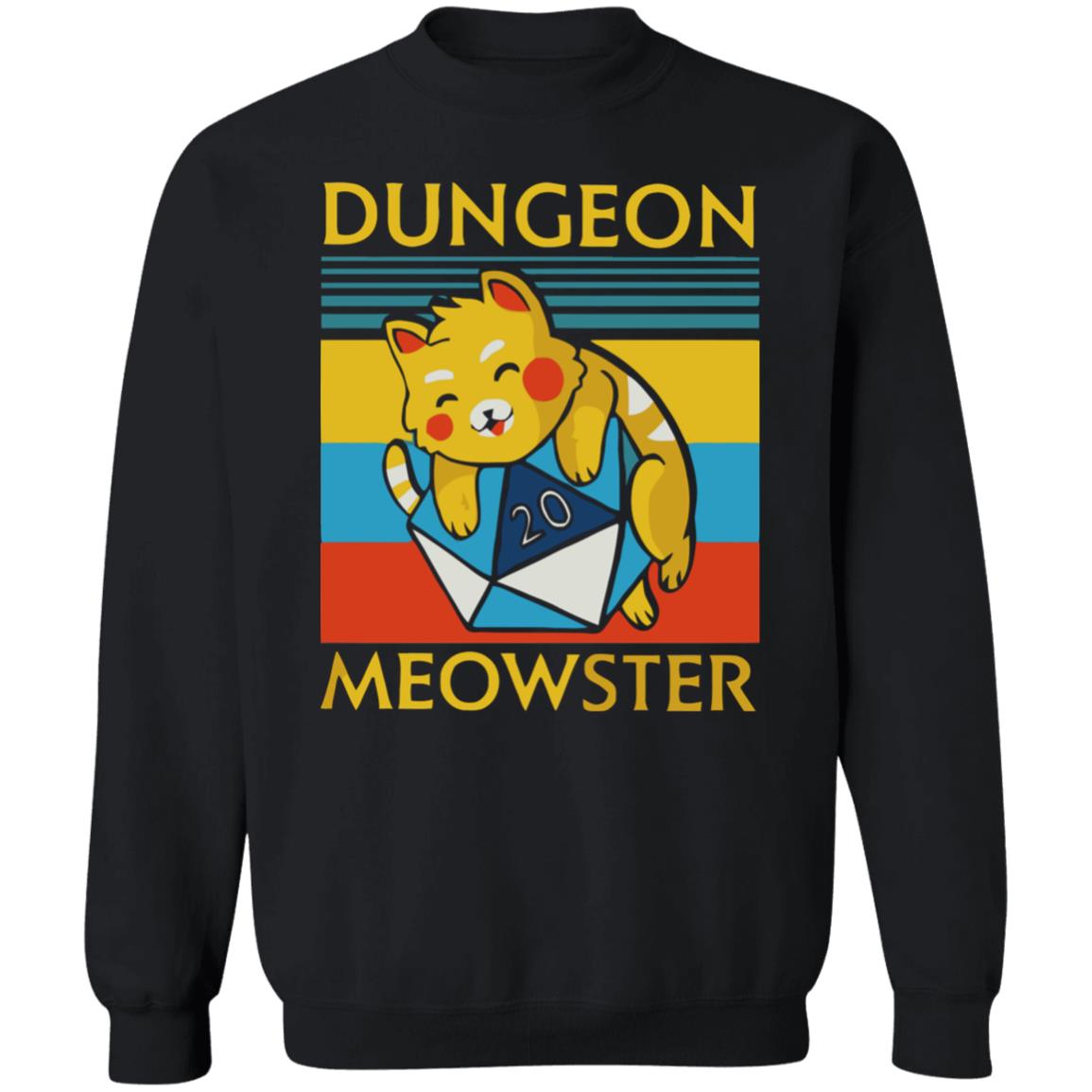 Dungeon meowster shirt black hoodie sweatshirt - Teechipus