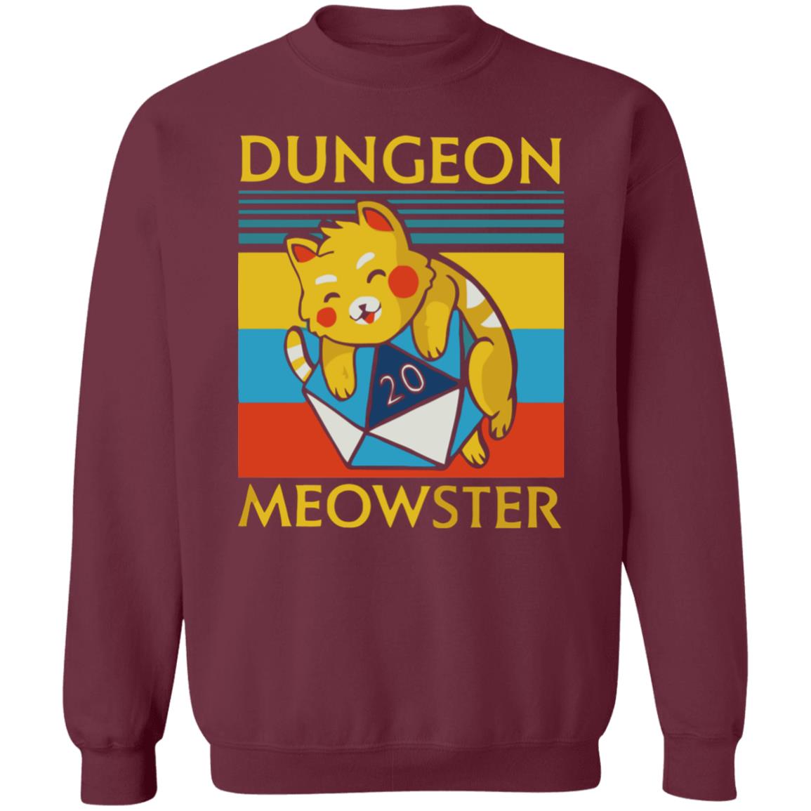 Dungeon meowster shirt black hoodie sweatshirt - Teechipus