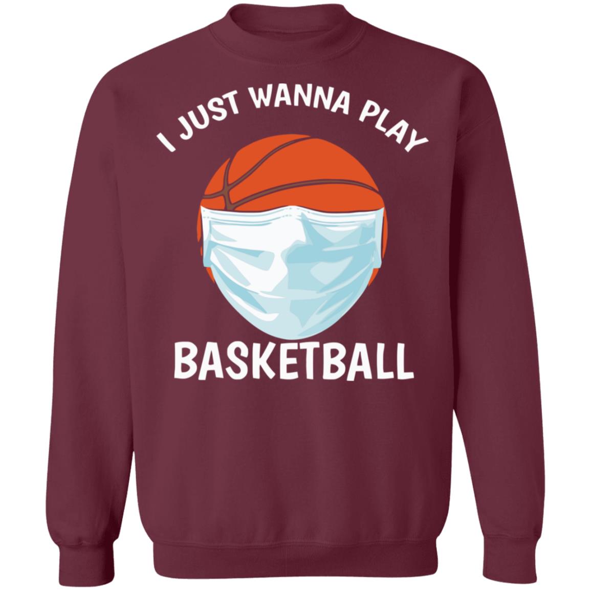 I just Wanna Play Basketball shirt black hoodie sweatshirt - Teechipus