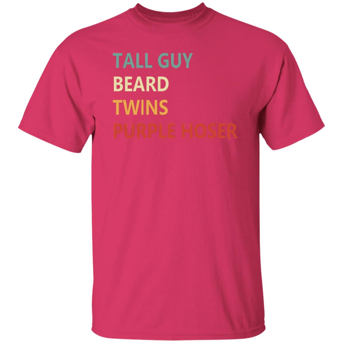 Tall Guy Beard Twins Purple Hoser shirt white hoodie sweatshirt - Teechipus