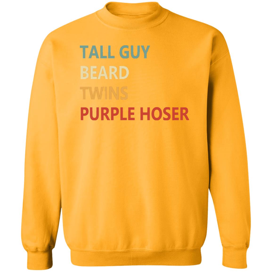 Tall Guy Beard Twins Purple Hoser shirt white hoodie sweatshirt - Teechipus