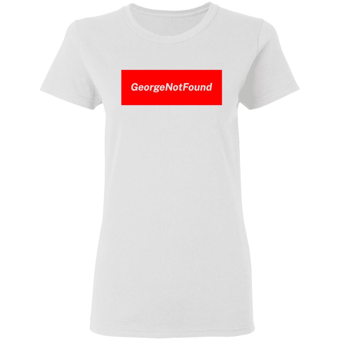 george not found merch t shirt white hoodie shirt - Teechipus