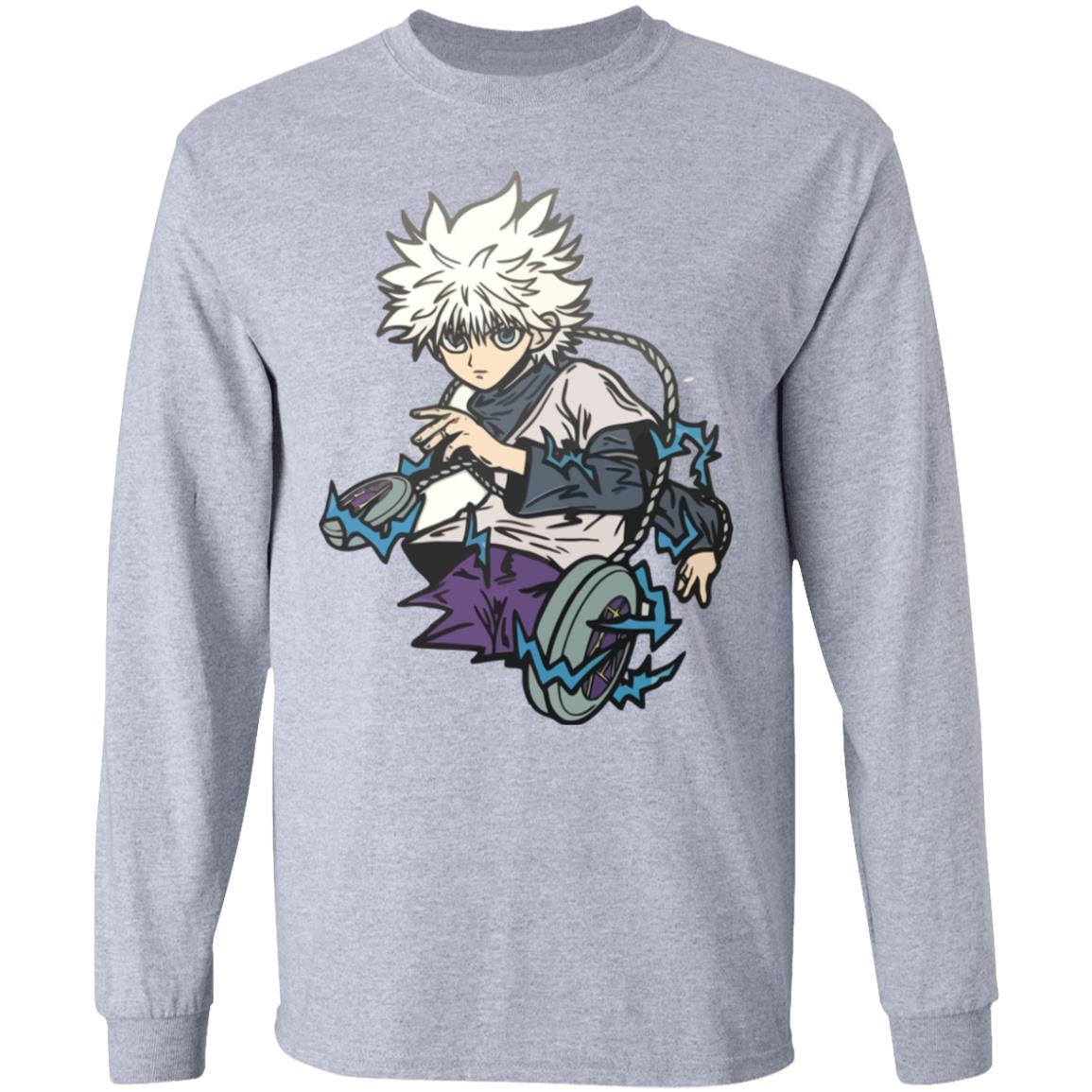killua shirt white hoodie sweatshirt - Teechipus