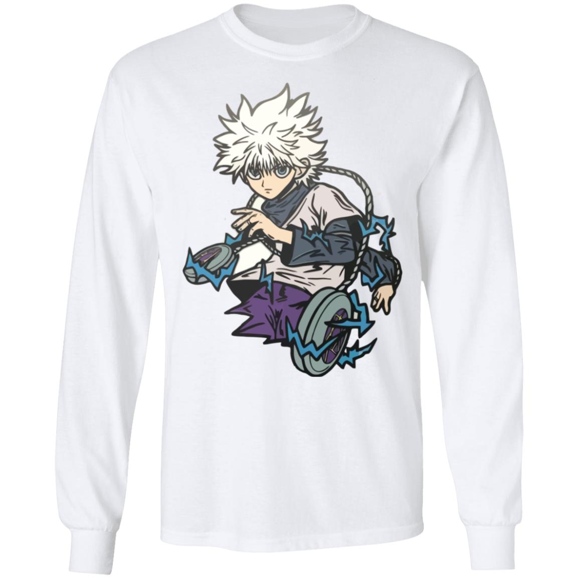 killua shirt white hoodie sweatshirt - Teechipus