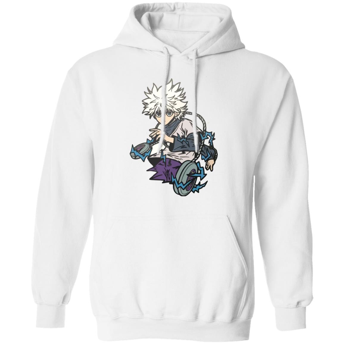 killua shirt white hoodie sweatshirt - Teechipus