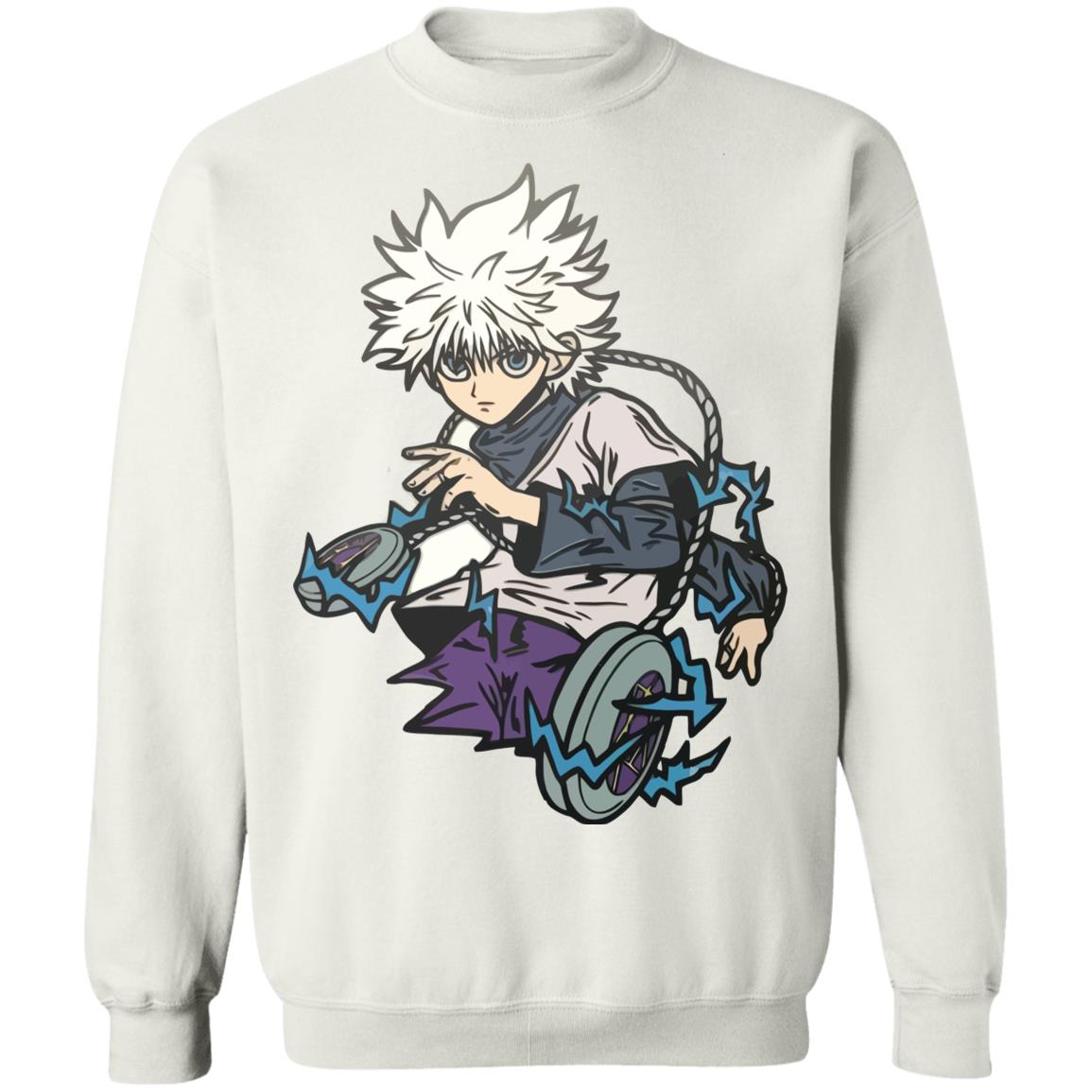 killua shirt white hoodie sweatshirt - Teechipus