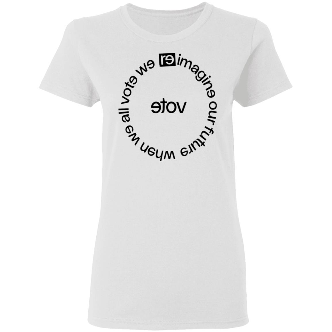 when we all vote shirt white hoodie sweatshirt - Teechipus