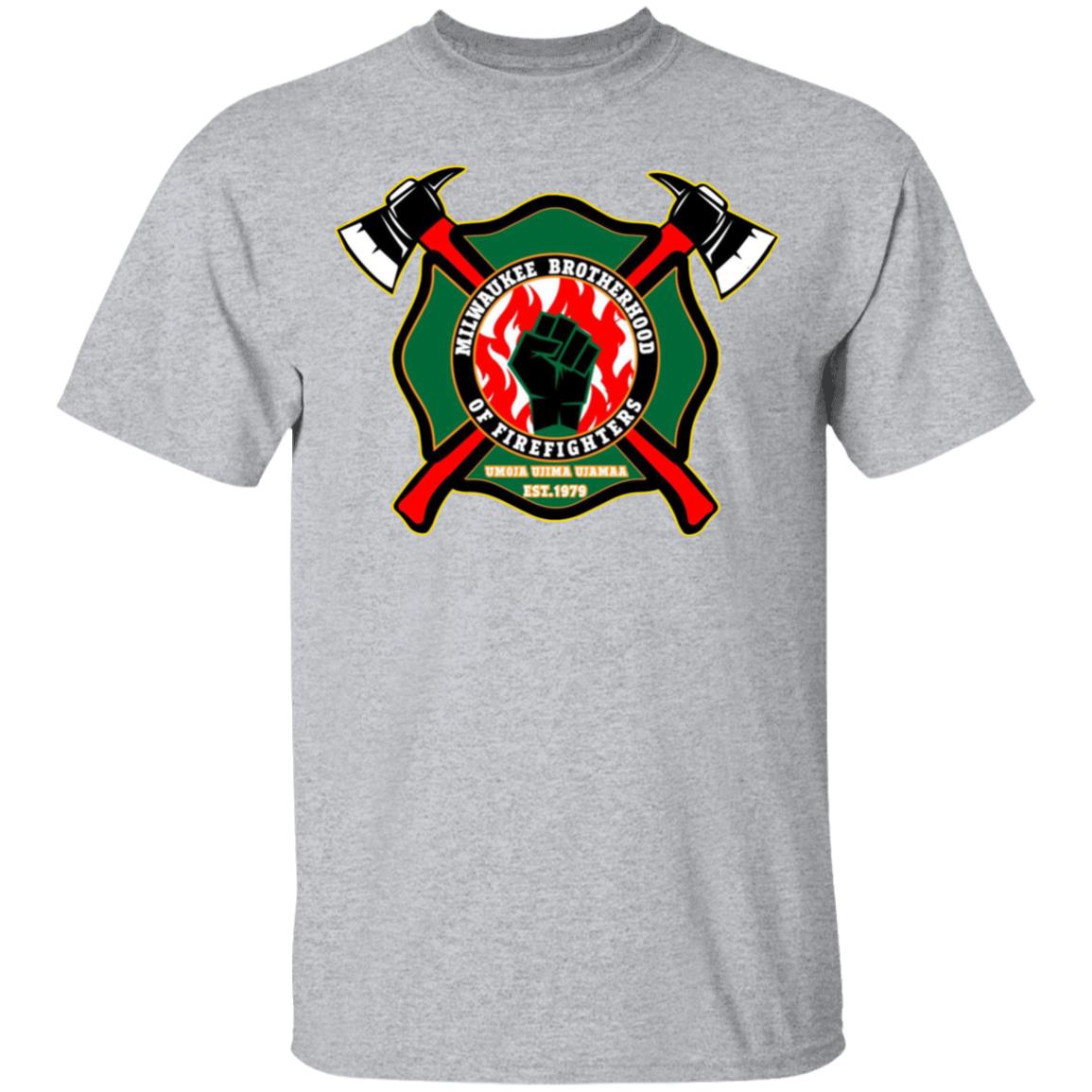 milwaukee brotherhood of firefighters t shirt white hoodie sweatshirt - Teechipus