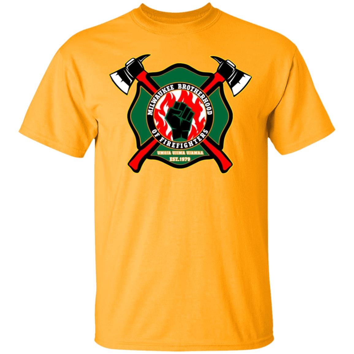 milwaukee brotherhood of firefighters t shirt white hoodie sweatshirt - Teechipus