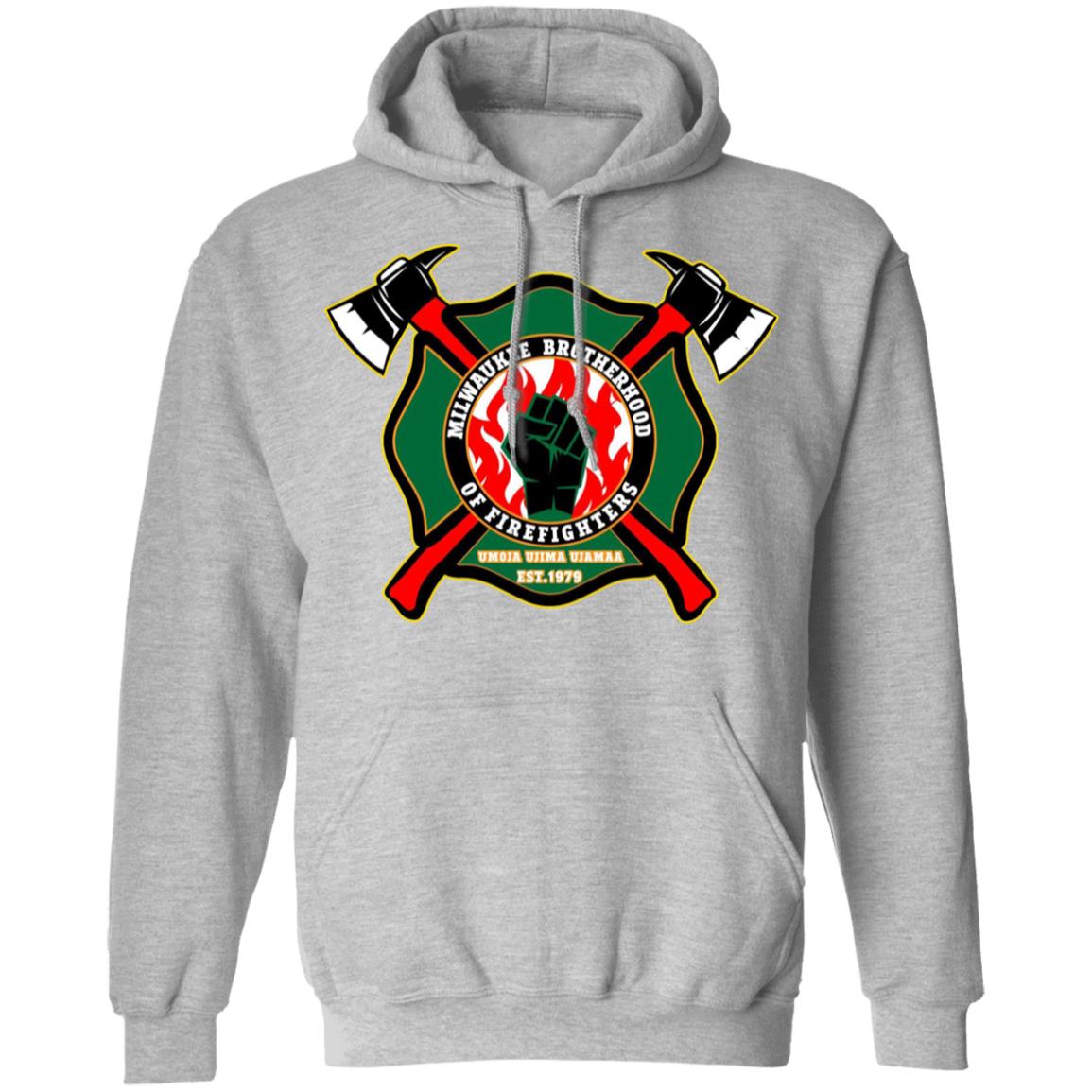 milwaukee brotherhood of firefighters t shirt white hoodie sweatshirt - Teechipus