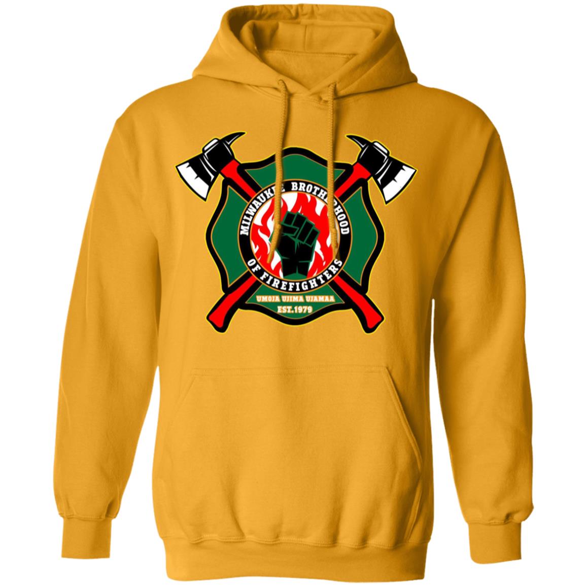 milwaukee brotherhood of firefighters t shirt white hoodie sweatshirt - Teechipus