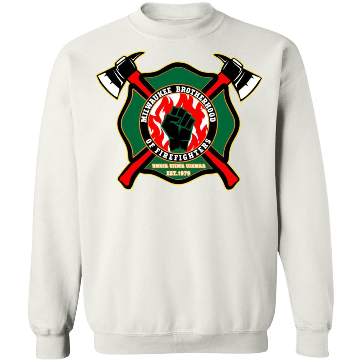 milwaukee brotherhood of firefighters t shirt white hoodie sweatshirt - Teechipus