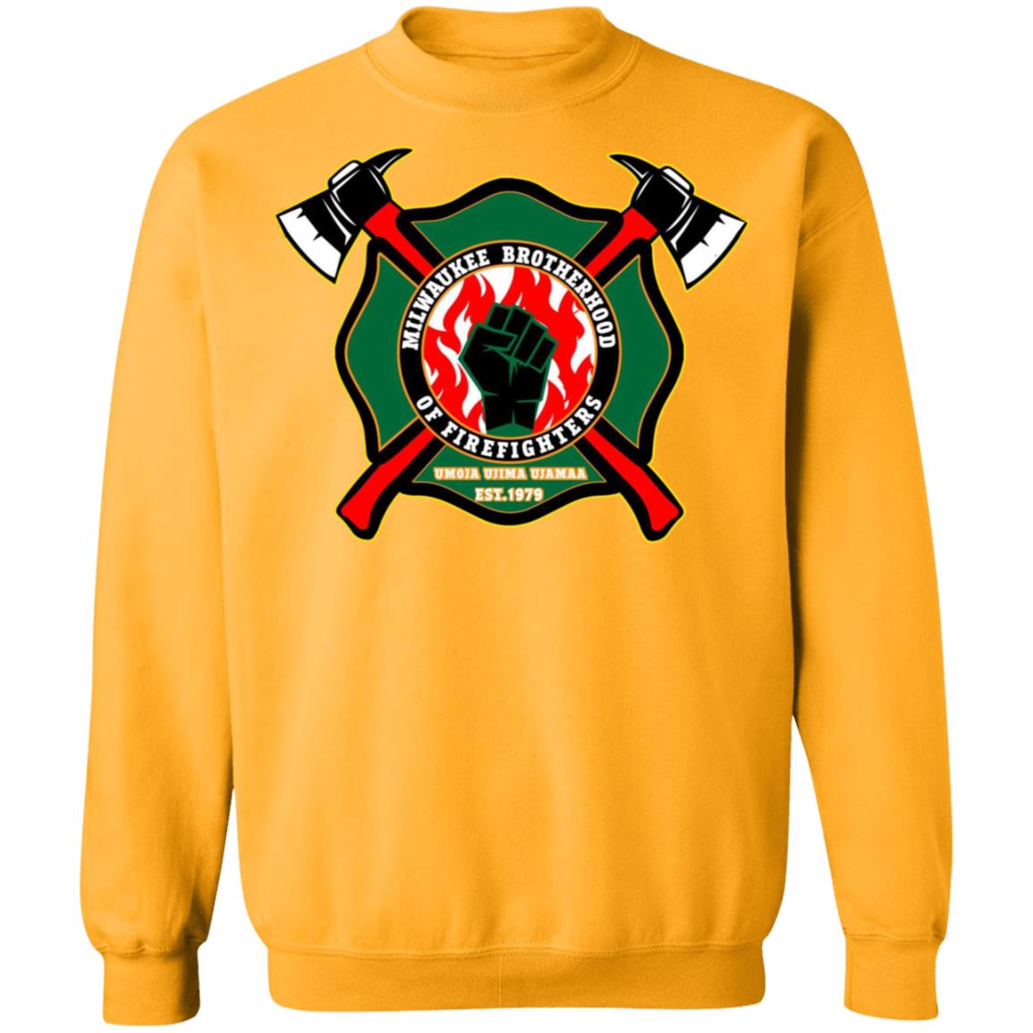 milwaukee brotherhood of firefighters t shirt white hoodie sweatshirt - Teechipus