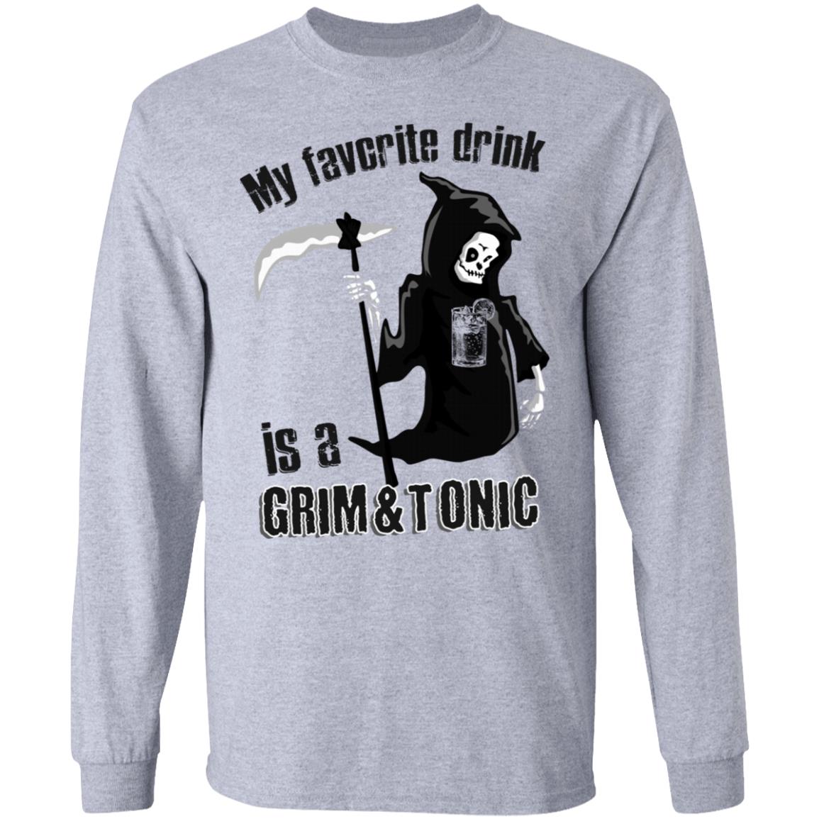 Grim And Tonic t shirt white hoodie sweatshirt - Teechipus