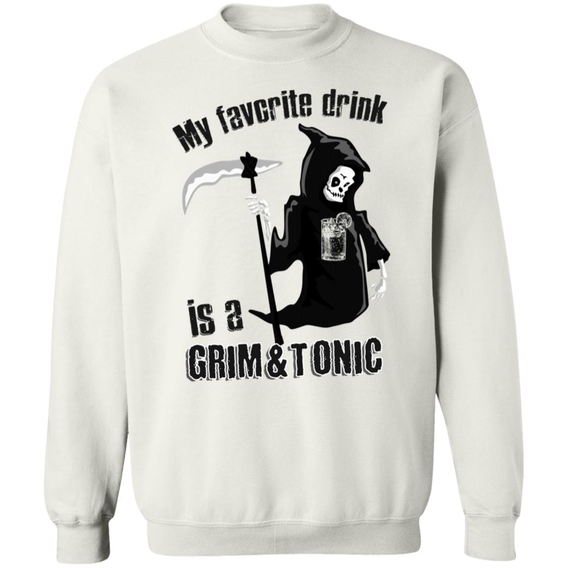 Grim And Tonic t shirt white hoodie sweatshirt - Teechipus
