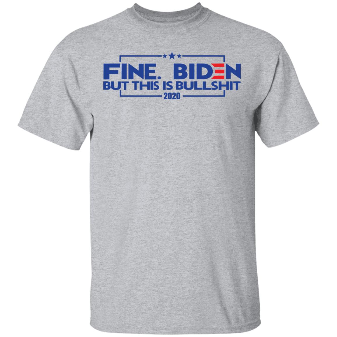 fine. biden bumper t shirt white hoodie sweatshirt - Teechipus