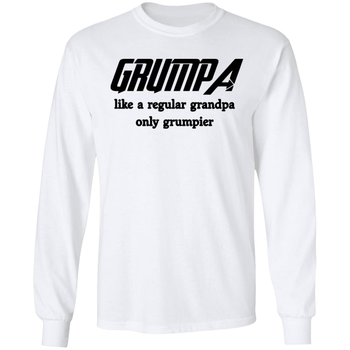 grumpa t shirt white hoodie sweatshirt - Teechipus