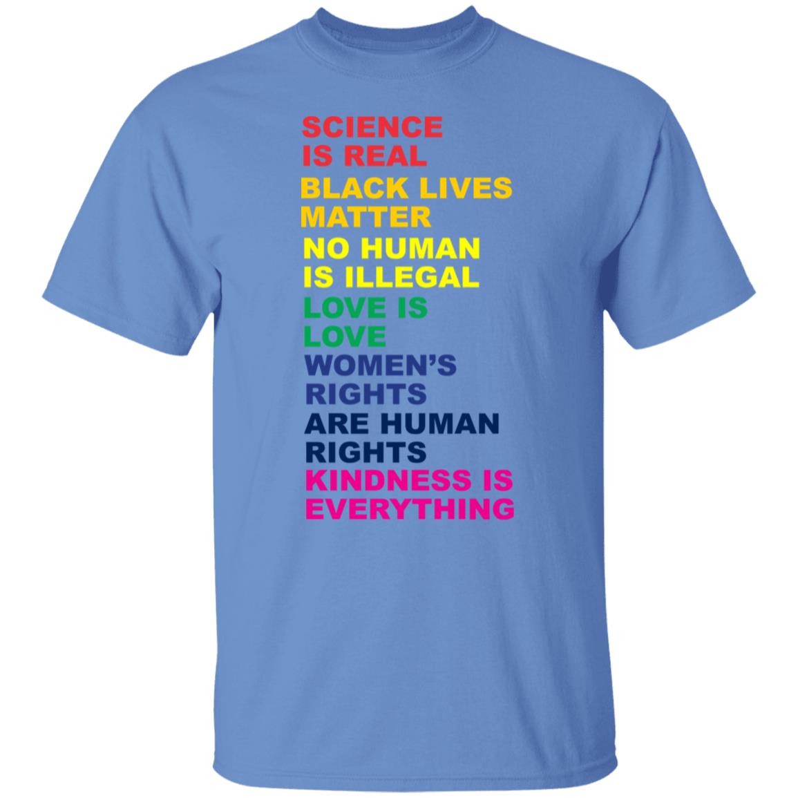 science is real t shirt white hoodie sweatshirt - Teechipus