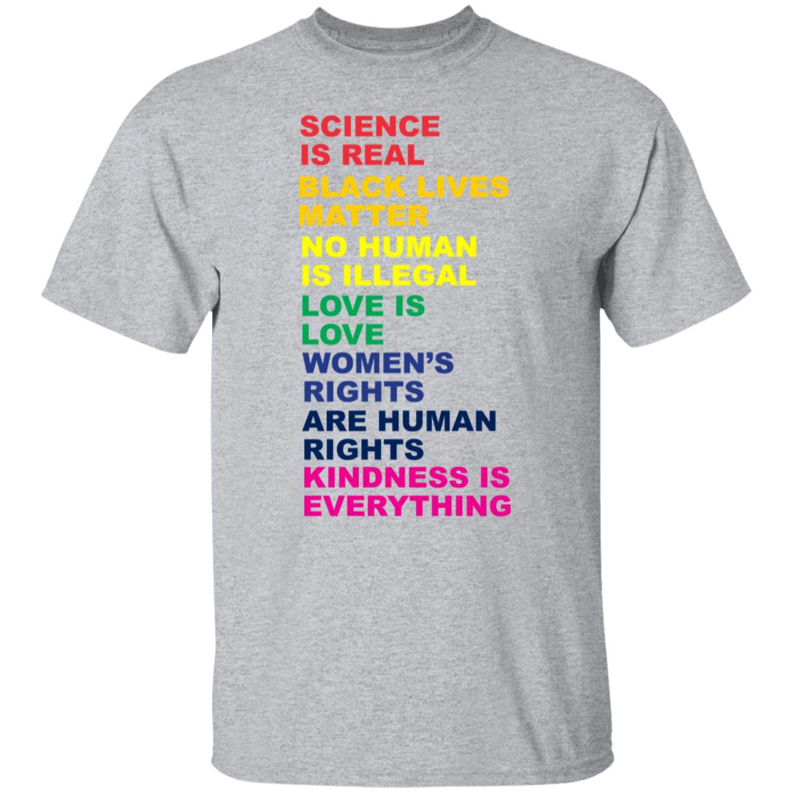 science is real t shirt white hoodie sweatshirt - Teechipus