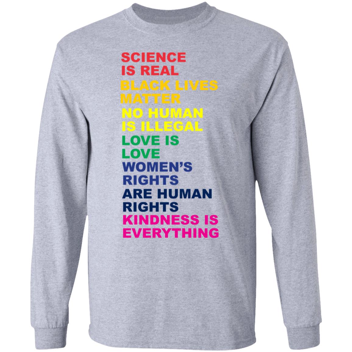 science is real t shirt white hoodie sweatshirt - Teechipus