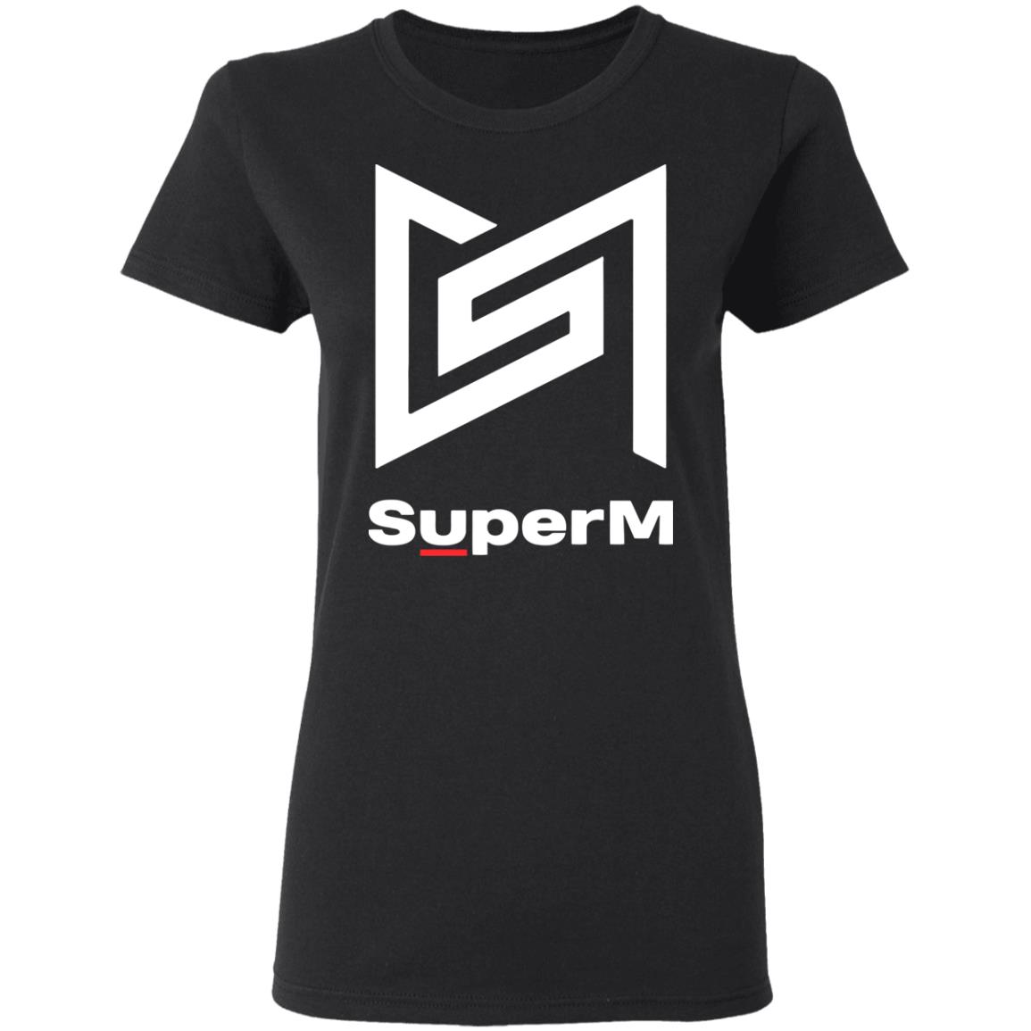 SuperM Super One Logo Shirt black hoodie t shirt - Teechipus