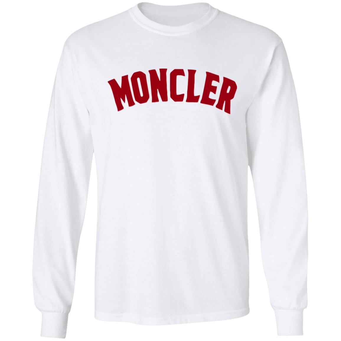moncler shirt white hoodie sweatshirt - Teechipus