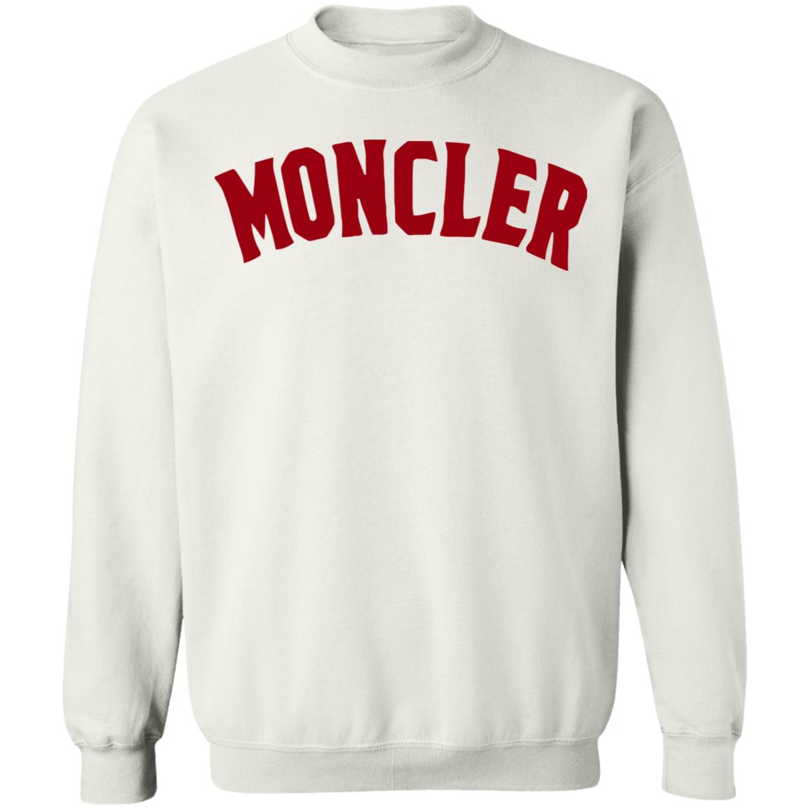 moncler shirt white hoodie sweatshirt - Teechipus