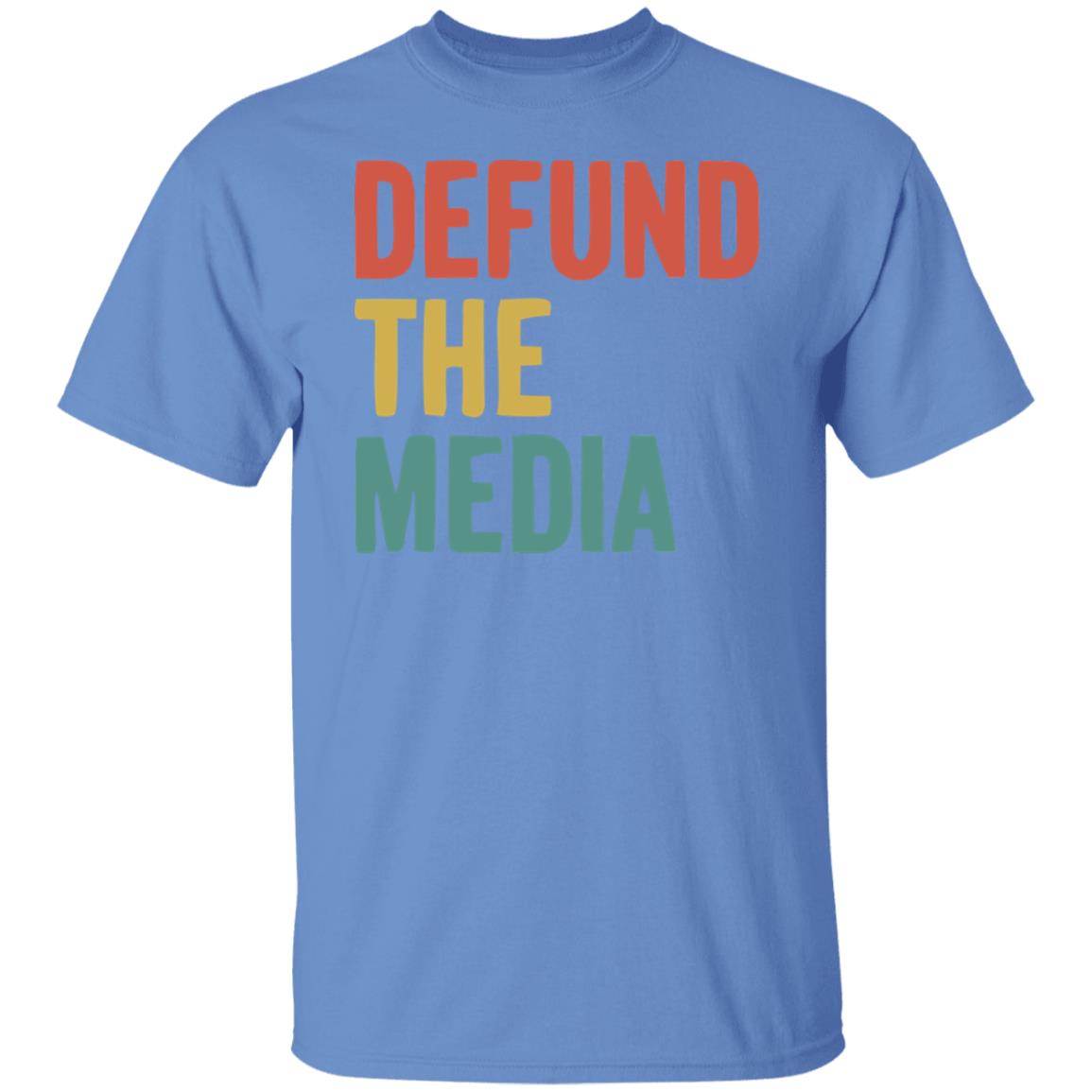 defund the media shirt white hoodie sweatshirt - Teechipus