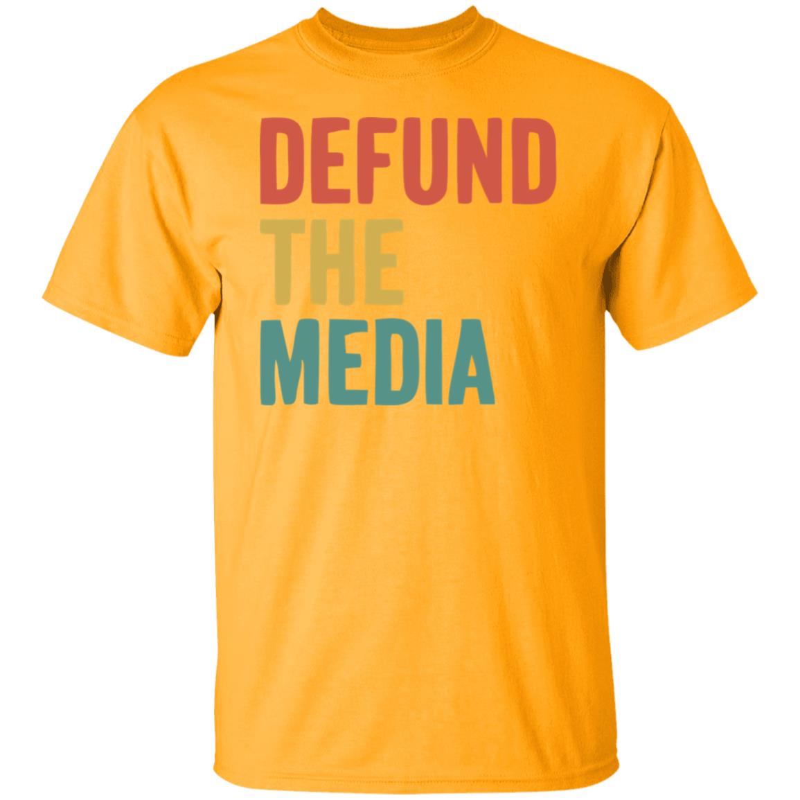 defund the media shirt white hoodie sweatshirt - Teechipus