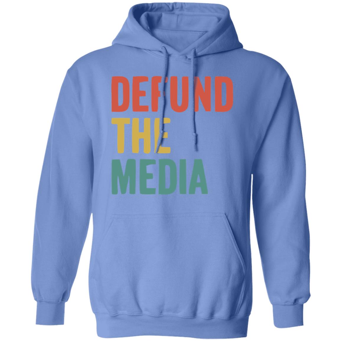 defund the media shirt white hoodie sweatshirt - Teechipus