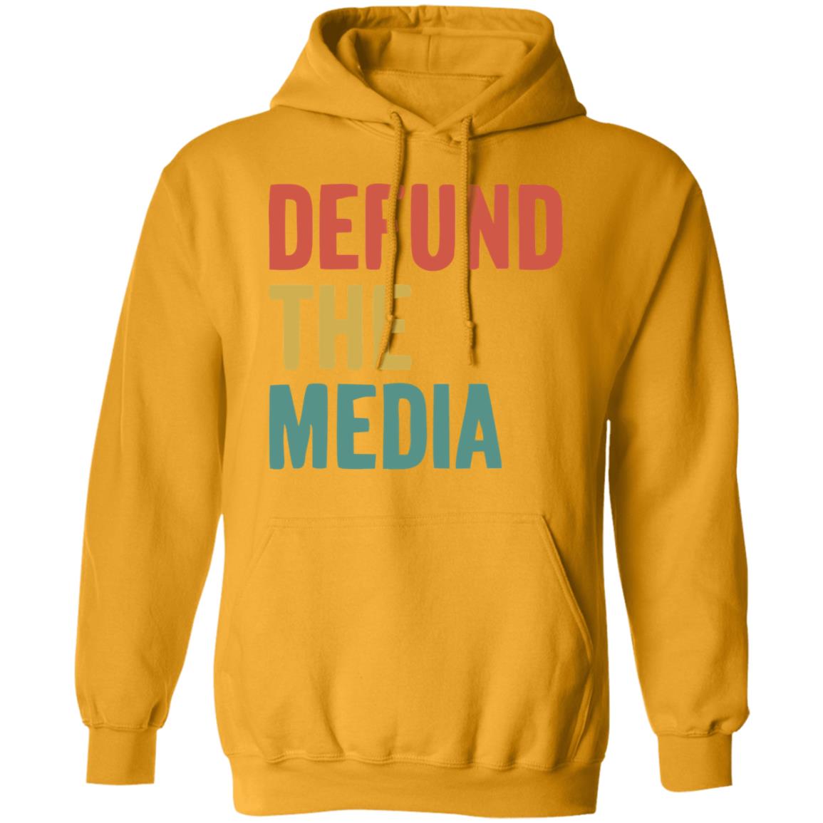 defund the media shirt white hoodie sweatshirt - Teechipus