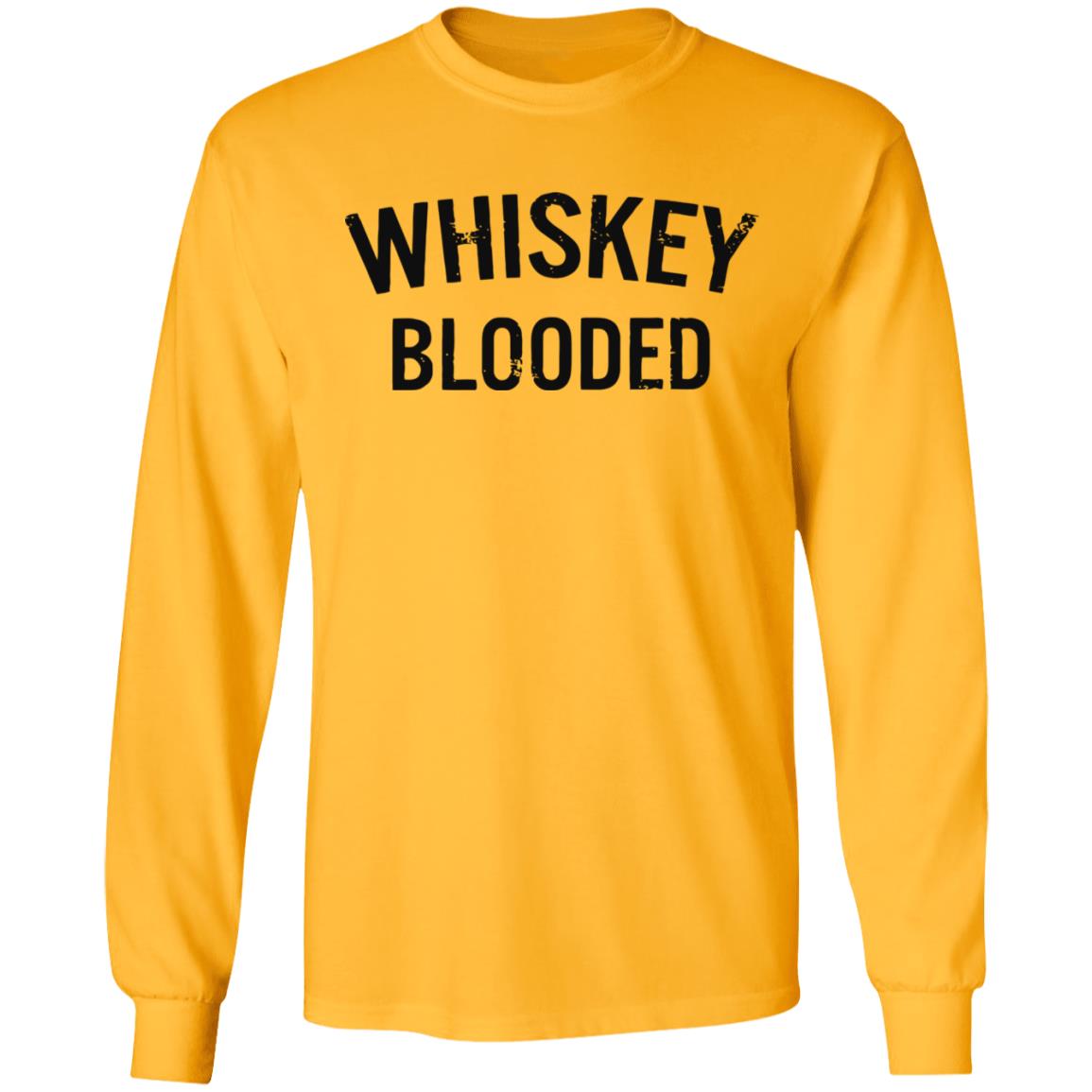 whiskey blooded t shirt black white sweatshirt - Teechipus
