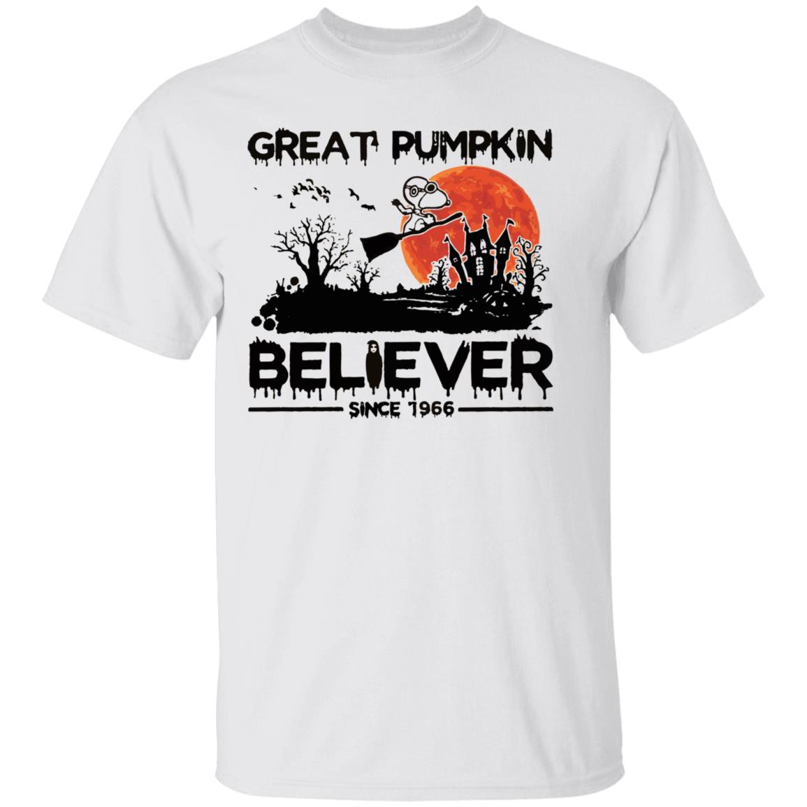 great pumpkin believer since 1966 t shirt white hoodie sweatshirt - Teechipus