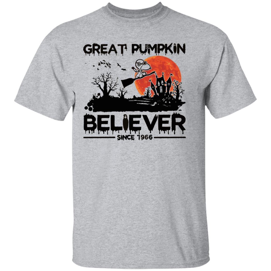 great pumpkin believer since 1966 t shirt white hoodie sweatshirt - Teechipus