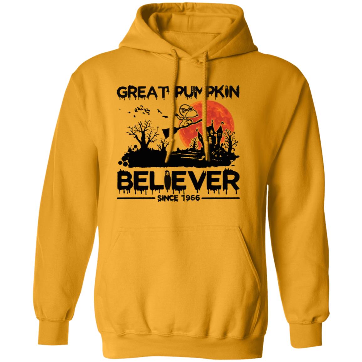 great pumpkin believer since 1966 t shirt white hoodie sweatshirt - Teechipus