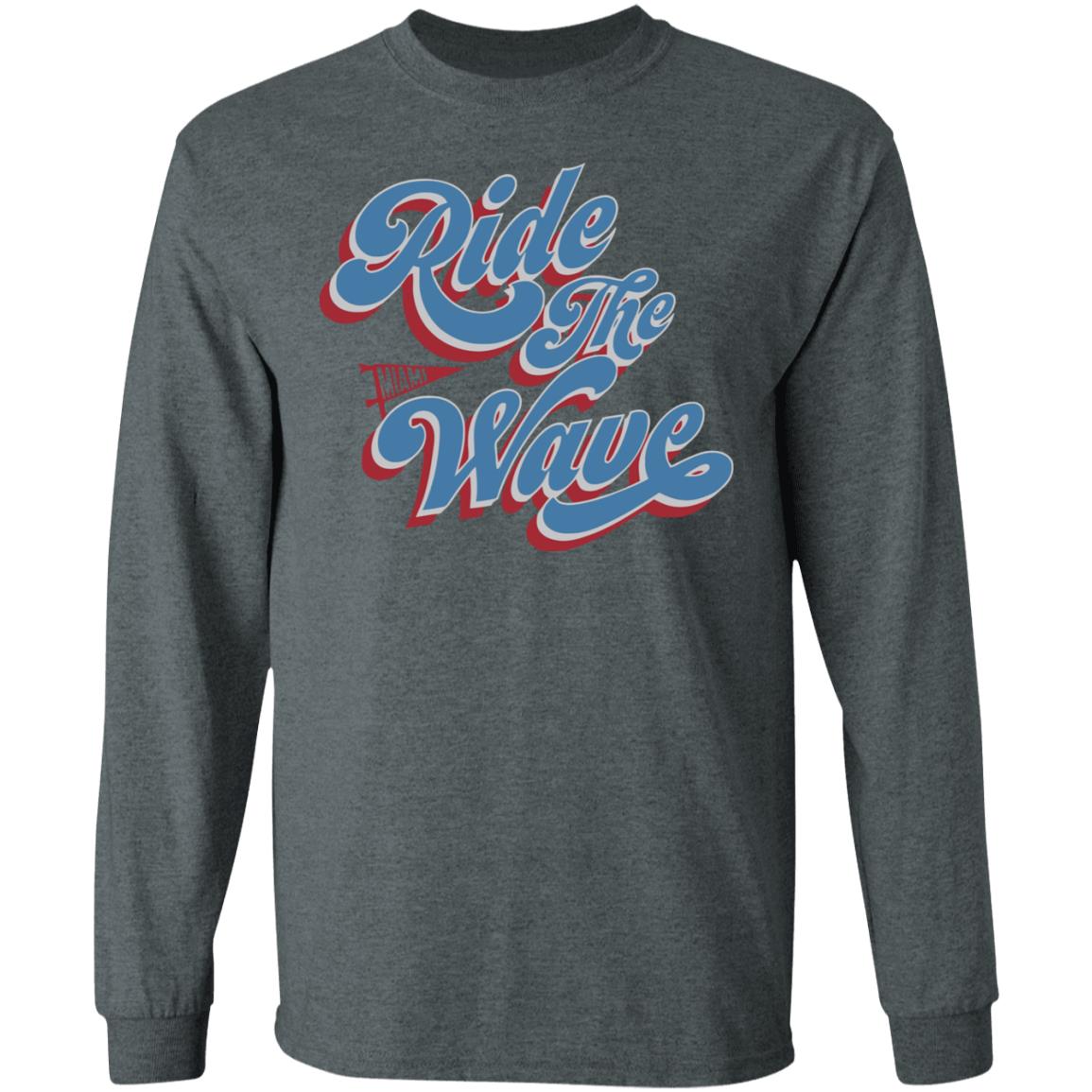 Ride the Wave shirt black hoodie sweatshirt - Teechipus