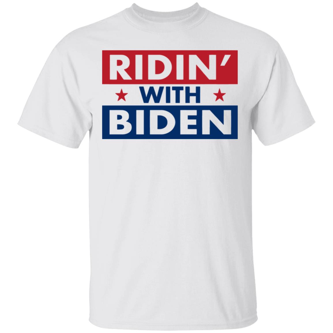 ridin with biden shirt white hoodie sweatshirt - Teechipus