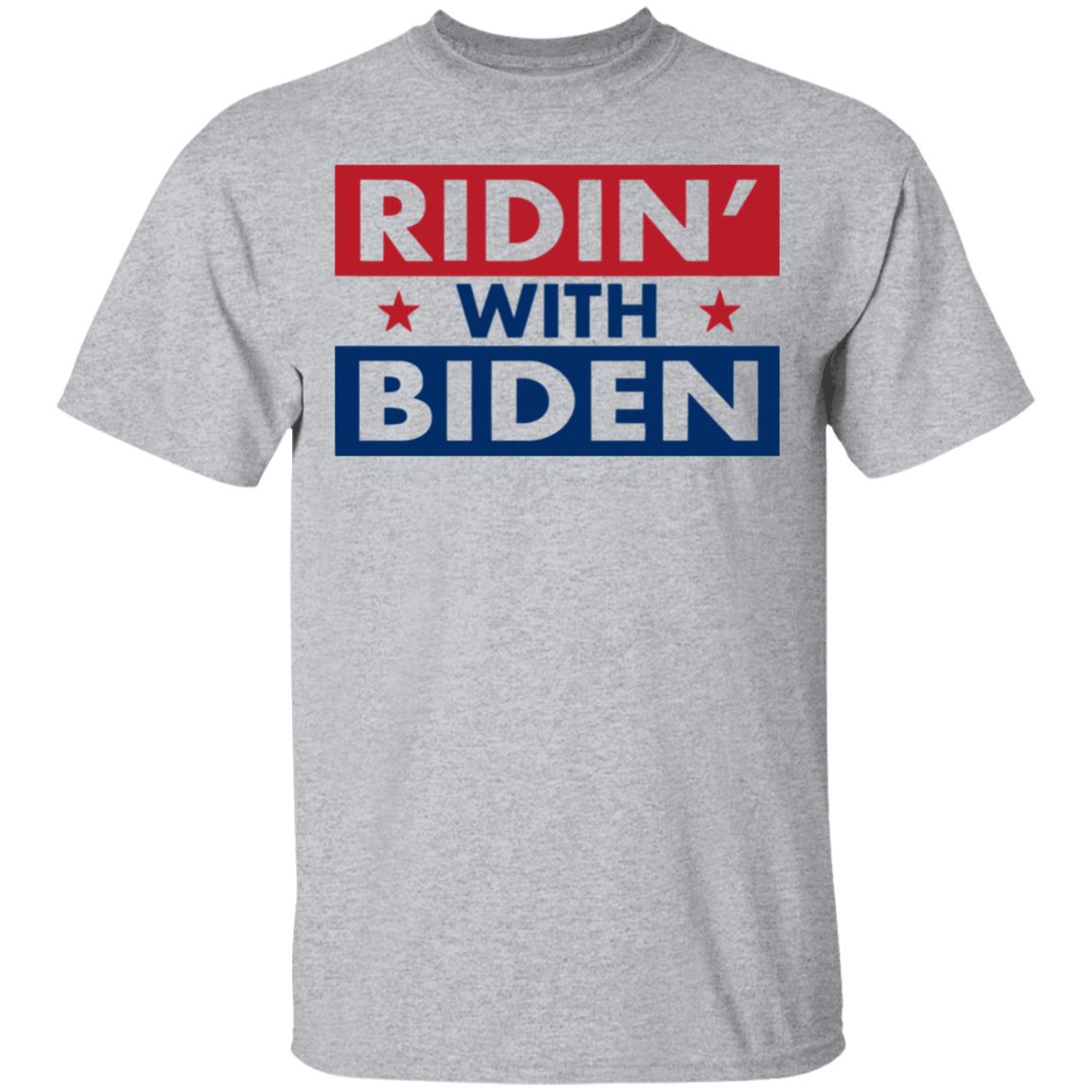 ridin with biden shirt white hoodie sweatshirt - Teechipus