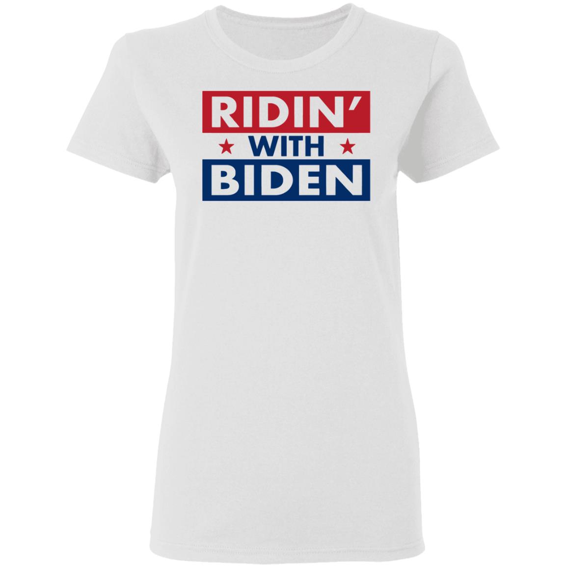 ridin with biden shirt white hoodie sweatshirt - Teechipus