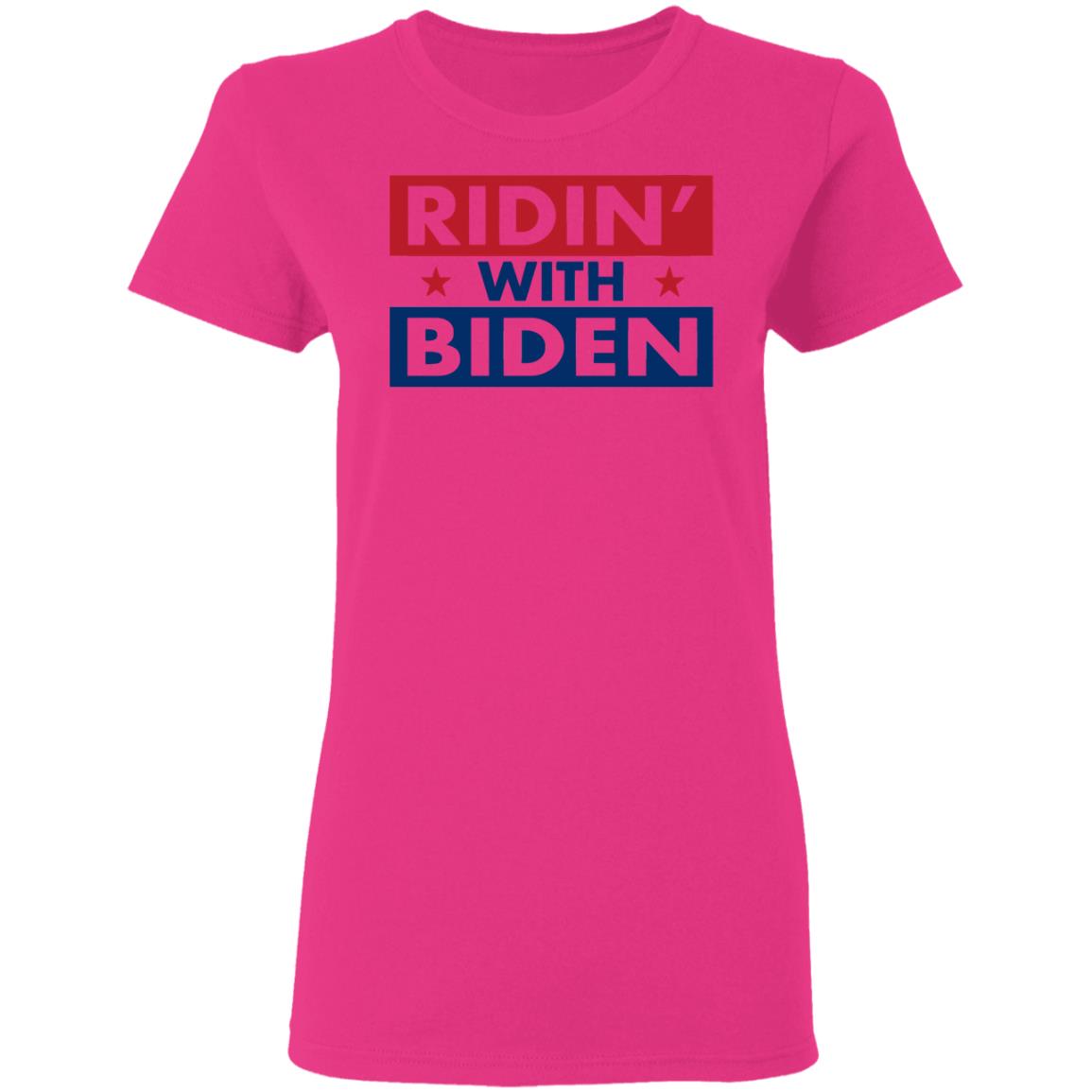 ridin with biden shirt white hoodie sweatshirt - Teechipus