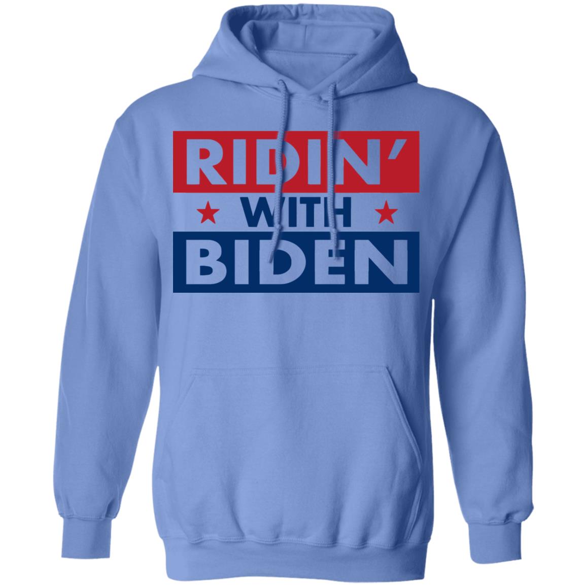 ridin with biden shirt white hoodie sweatshirt - Teechipus