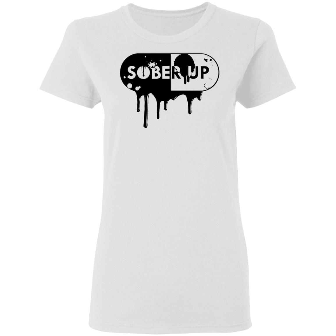 Sober Up Records T Shirt White Hoodie Shirt - Teechipus