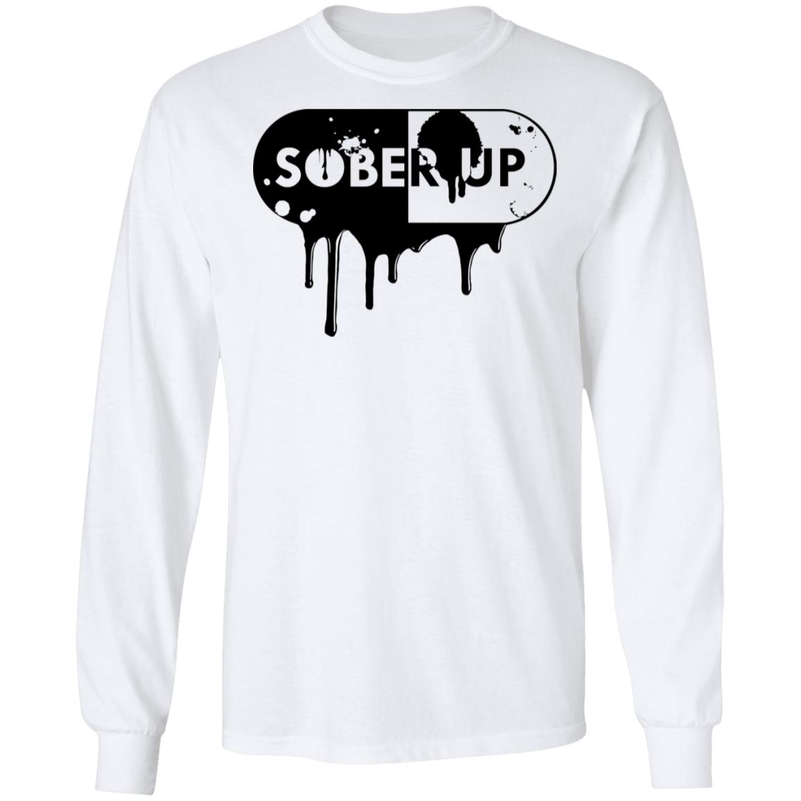 Sober Up Records T Shirt White Hoodie Shirt - Teechipus