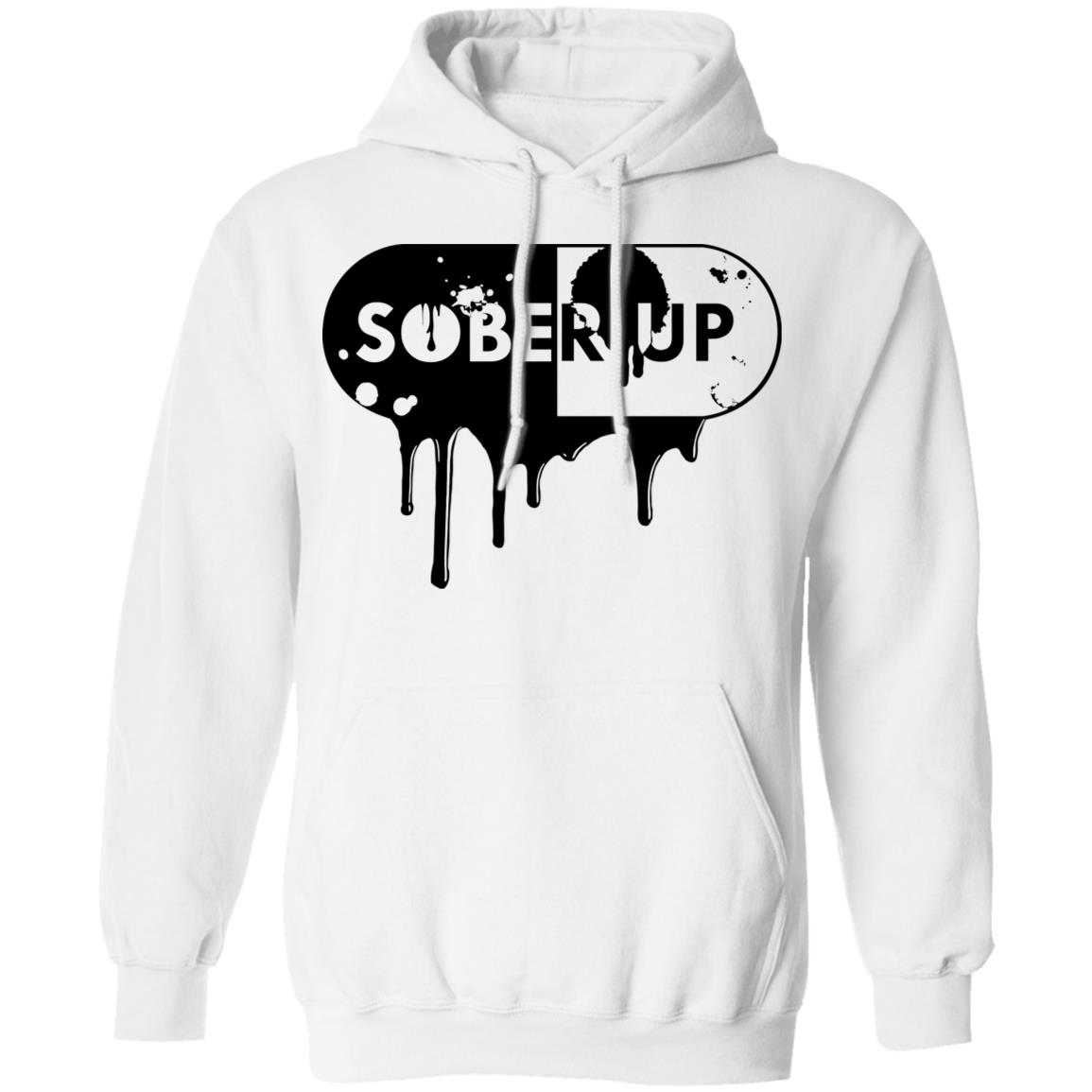 Sober Up Records T Shirt White Hoodie Shirt - Teechipus