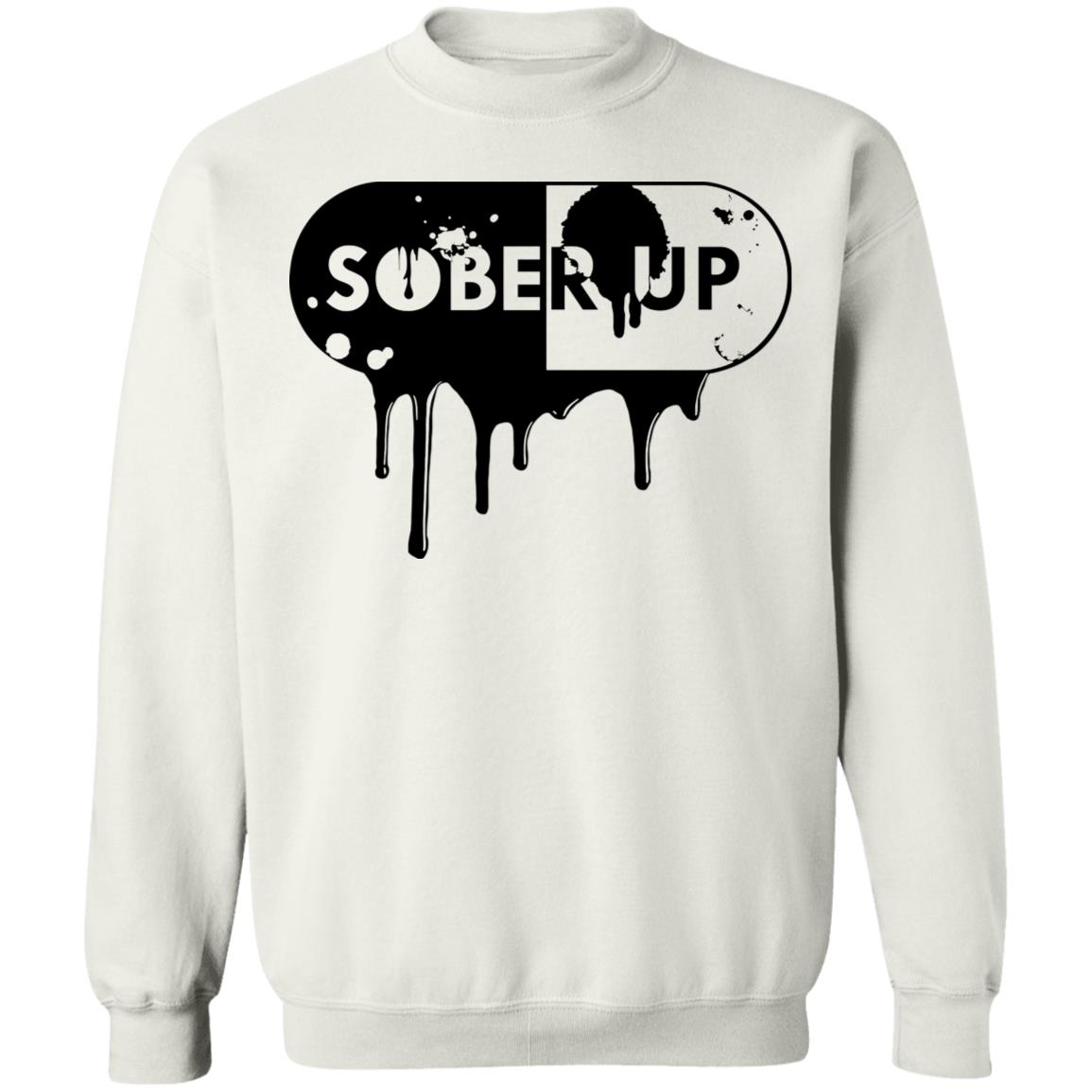 Sober Up Records T Shirt White Hoodie Shirt - Teechipus