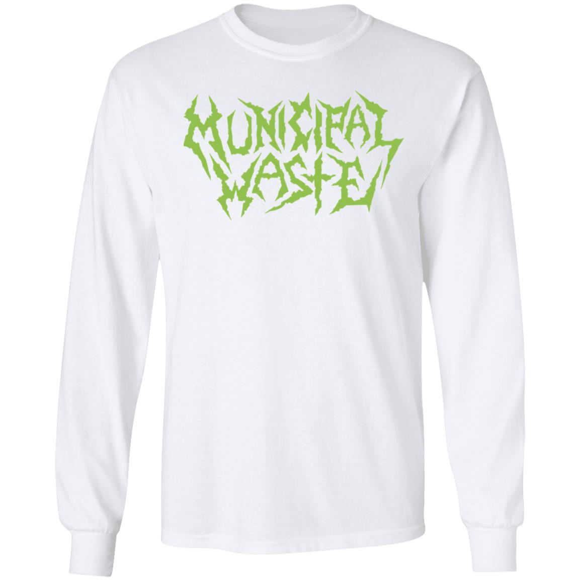 municipal waste merch Shirt white hoodie t shirt - Teechipus