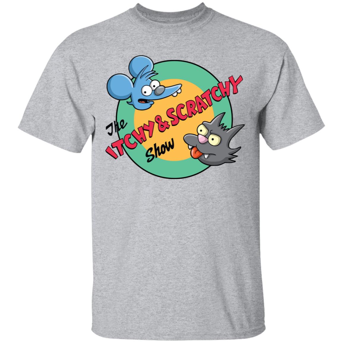 itchy and scratchy Shirt white hoodie t shirt - Teechipus