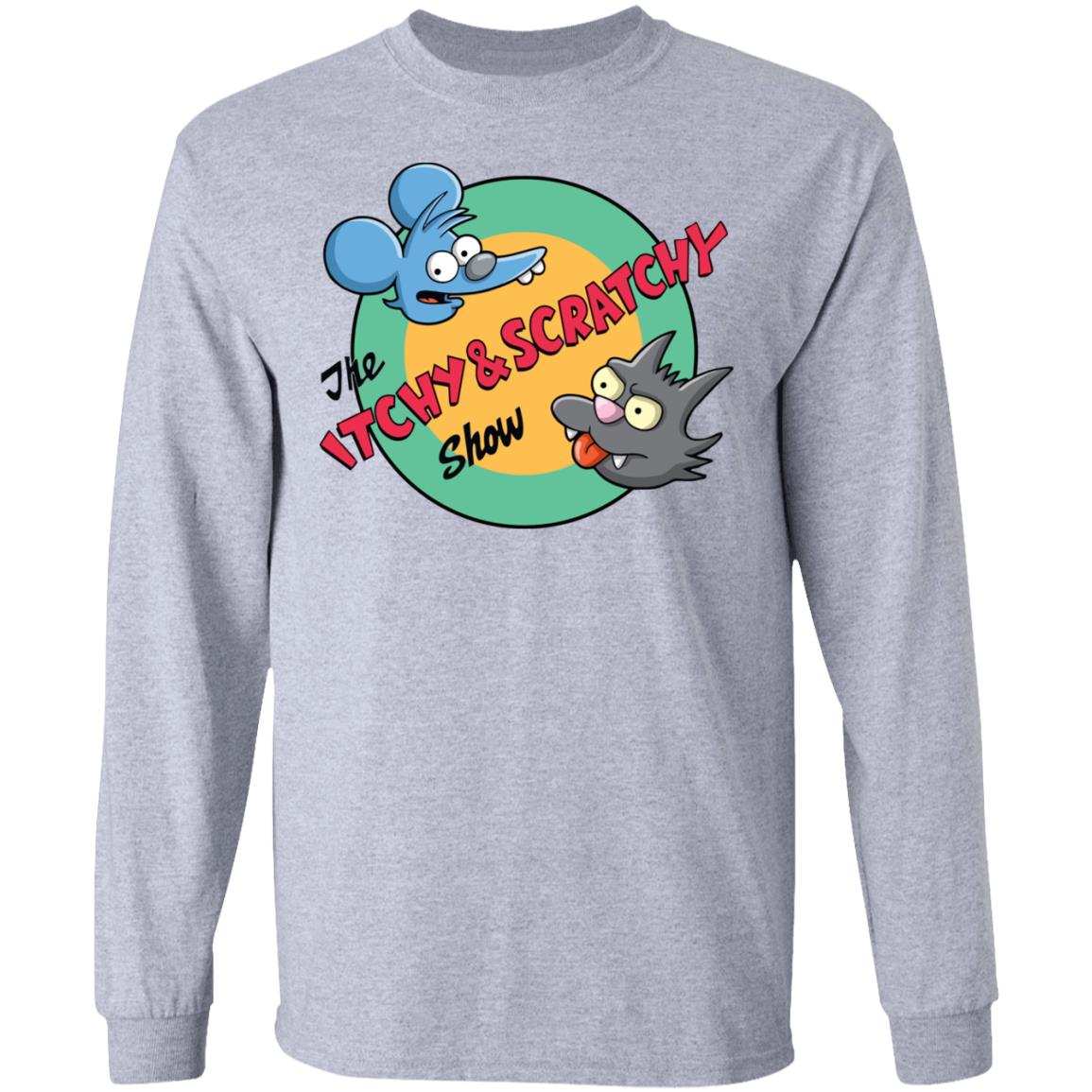 itchy and scratchy Shirt white hoodie t shirt - Teechipus