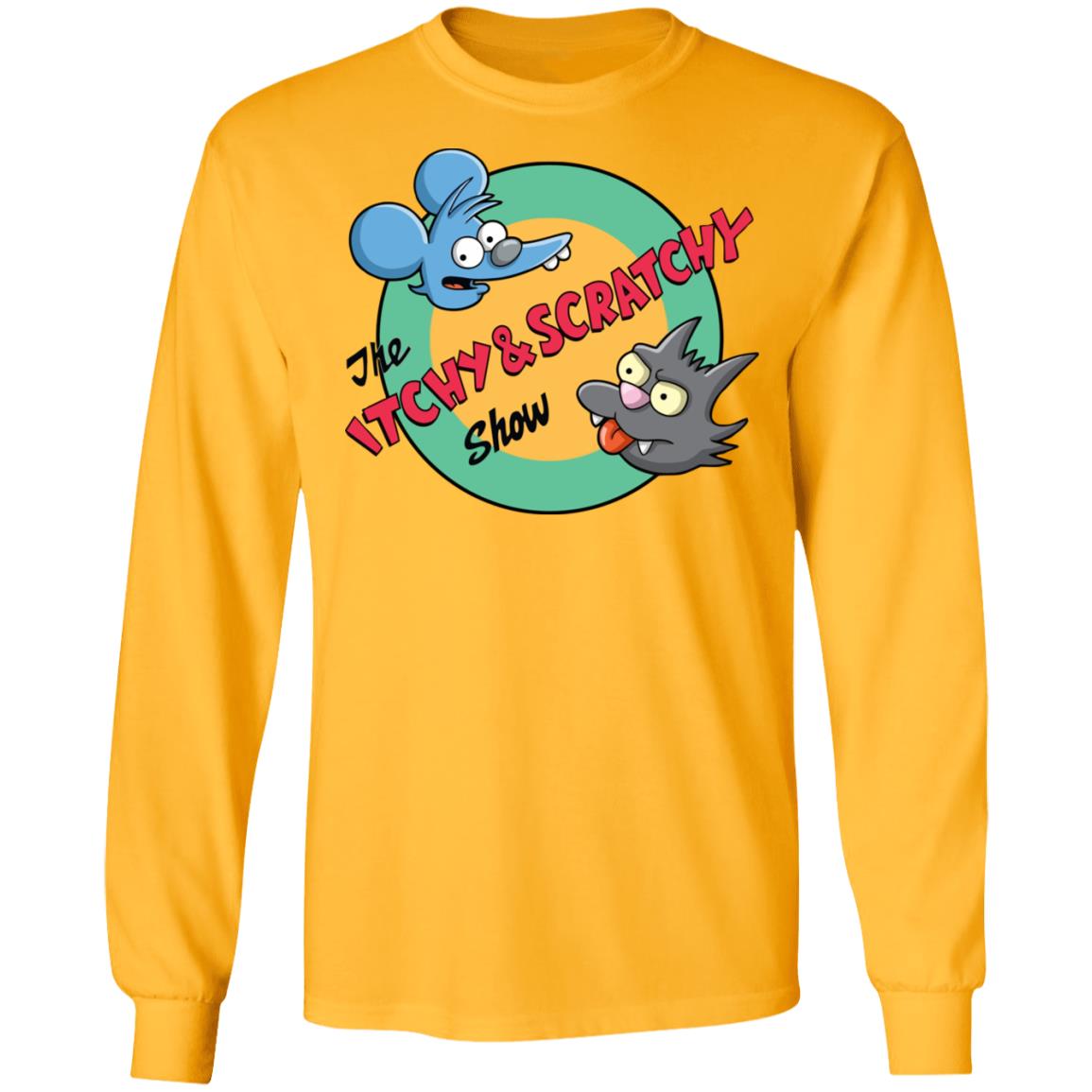 itchy and scratchy Shirt white hoodie t shirt - Teechipus