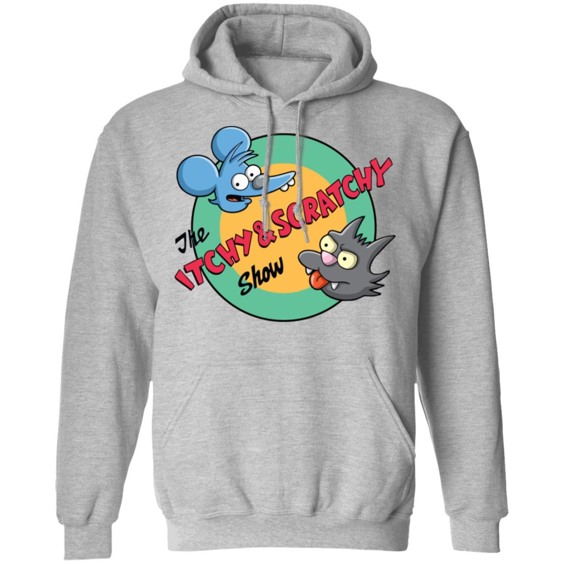 itchy and scratchy Shirt white hoodie t shirt - Teechipus